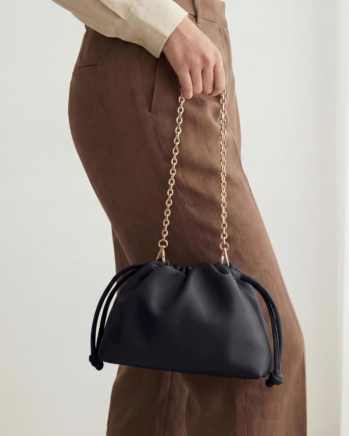 Apryl Clutch Purses for Women - Evening Bag - Small Going Out Purse - Soft PU Leather Handbag with Adjustable Crossbody Strap